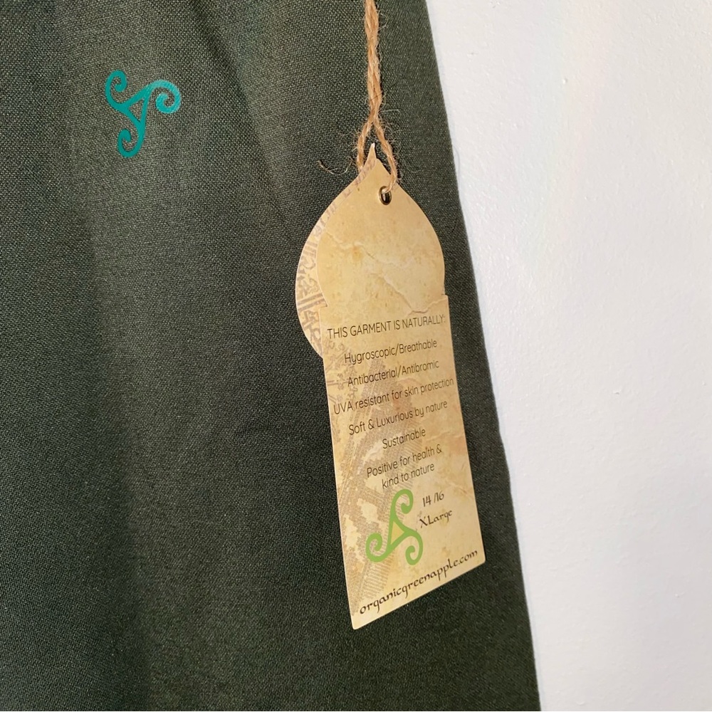 Green Apple Olive Flare Pants - Picture 7 of 11